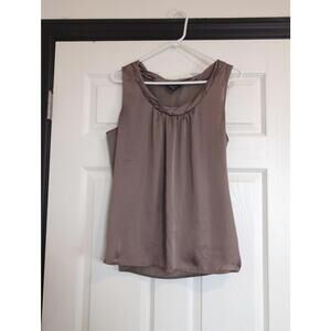 Large tan silky tank
